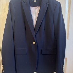 Tommy Hilfiger Navy Single-Button Blazer